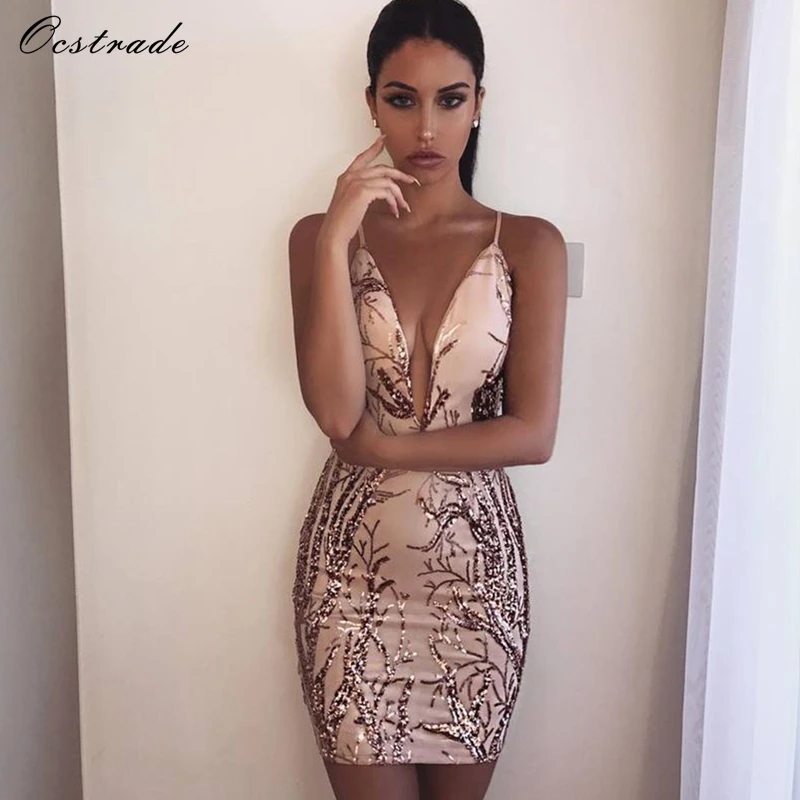 Sequin v neck bodycon dress The elizabethan sequin v neck bodycon dress culture