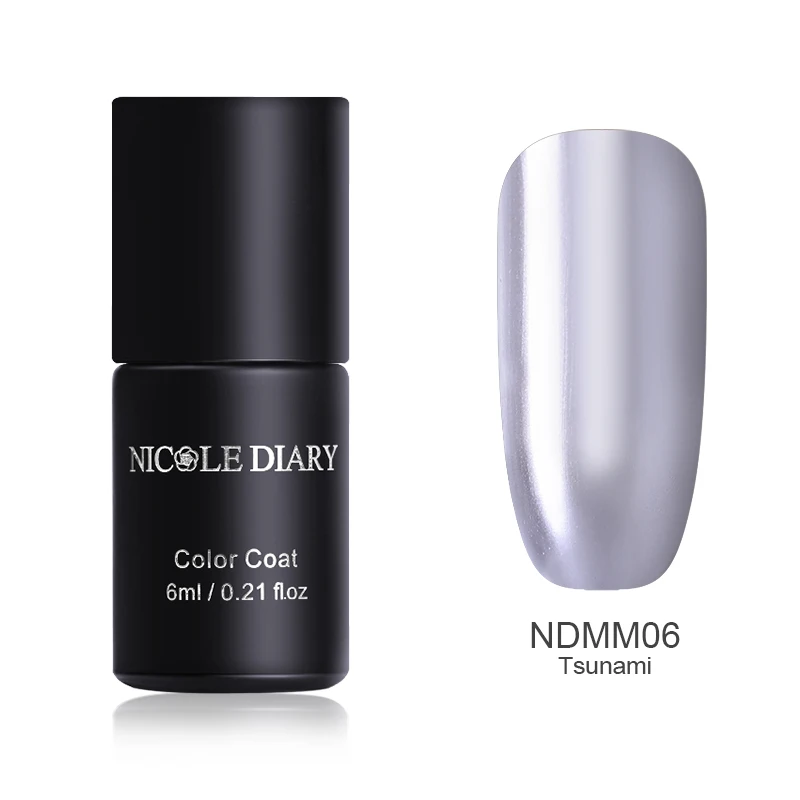 Nicole Diary гель лак для ногтей Holo блестки пайетки личная гигиена 5D магнитный лак розовый лак Полупостоянный - Цвет: NDMM06
