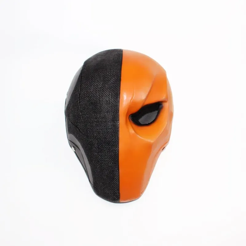 Новая версия оранжевый Deathstroke маска шлем Arkham Deathstroke маска Косплэй реквизит Хэллоуин Применение - Цвет: Оранжевый