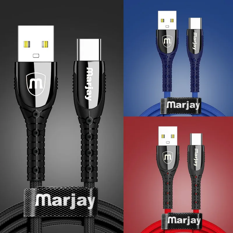 3A USB кабель type C Micro USB кабель для быстрой зарядки многофункциональный USB C нейлоновая оплетка для samsung 9 Android кабели для мобильных телефонов