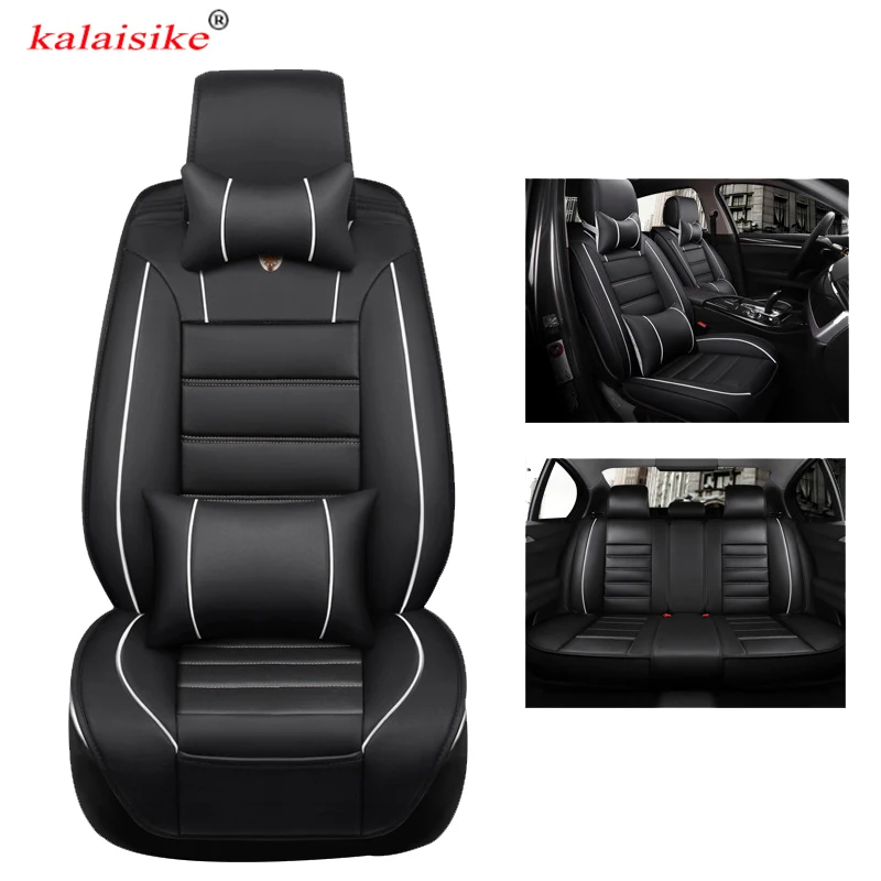 Kalaisike кожаные универсальные чехлы на сиденья для Volvo Все модели V50 v40 xc70 V60 xc60 C70 V90