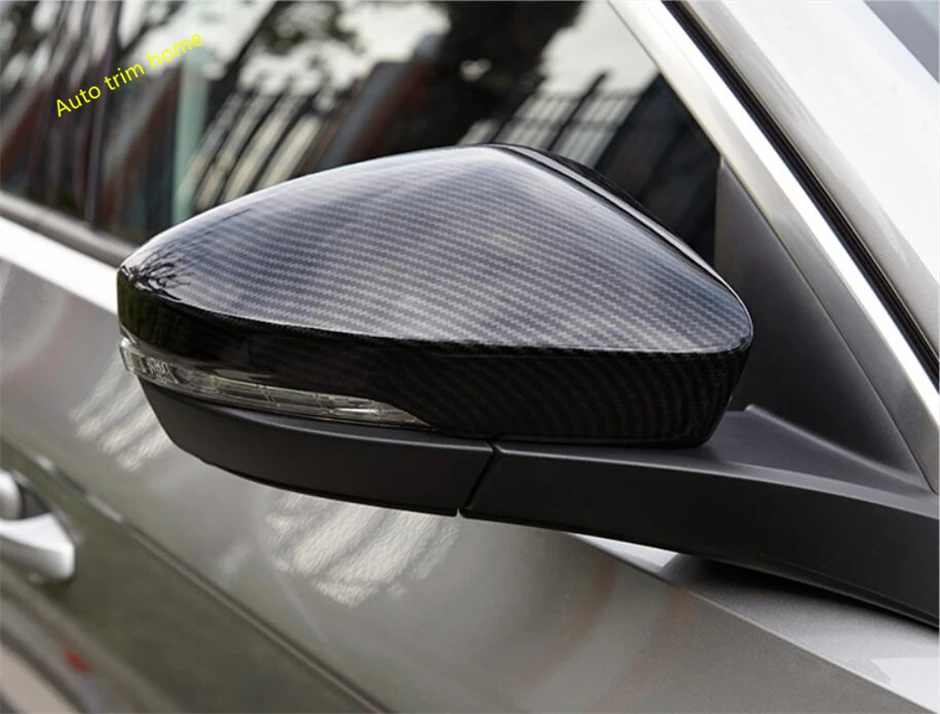 

Lapetus Exterior Kit Fit For Volkswagen T-Roc T Roc 2018 2019 Rearview Mirror Protection Cover Trim / Chrome / Carbon Fiber Look