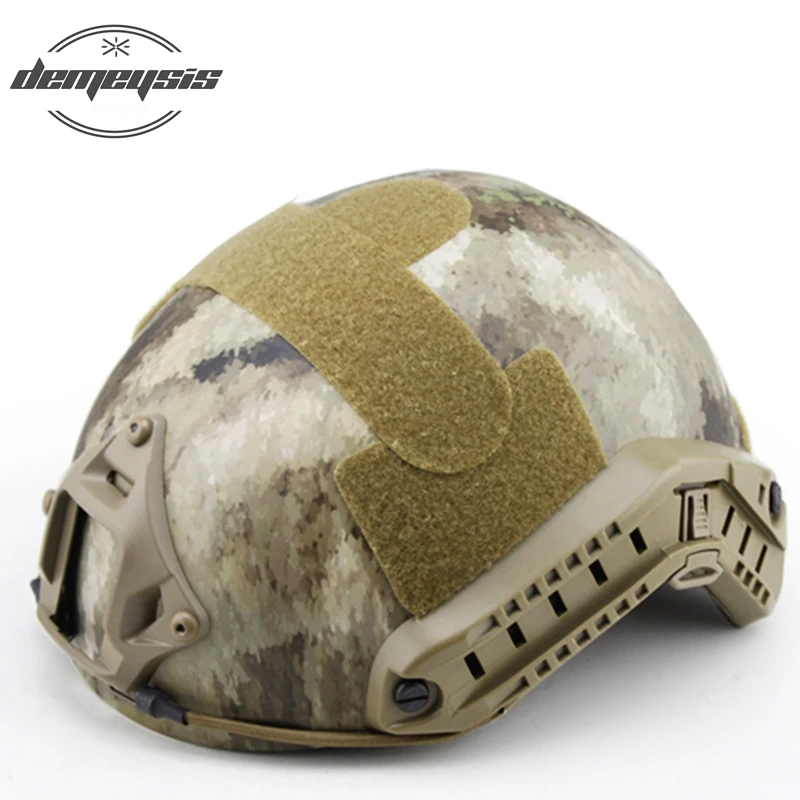 Быстрый MH Шлем тактический шлем страйкбол Пейнтбол Wargame gear CS Быстрый Шлем - Цвет: a-tacs au