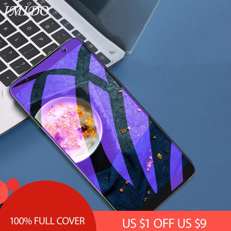 

IMIDO for Xiaomi Black Shark Helo Full Cover Anti Blue Tempered Glass for Xiaomi Black Shark 2 Anti Blue-ray Screen Protector