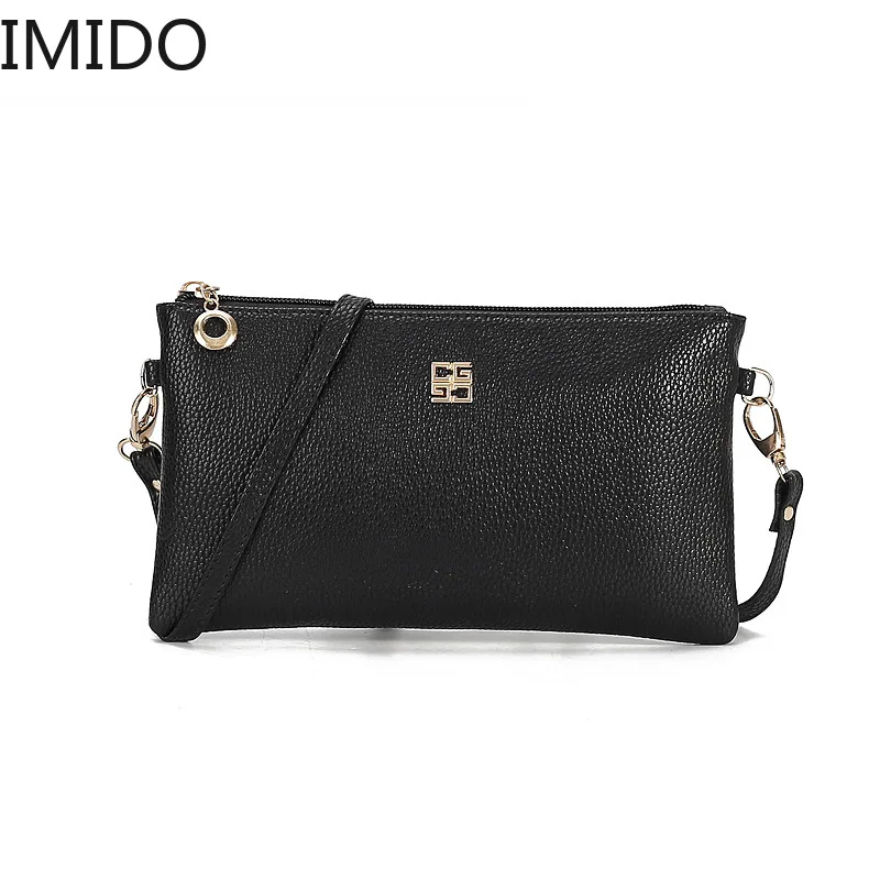 

IMIDO 2019 New Long Lady Purse Women's Purse with A Bag of Twigs European and American Fashion Purse Oblique Cross Makeup Bag