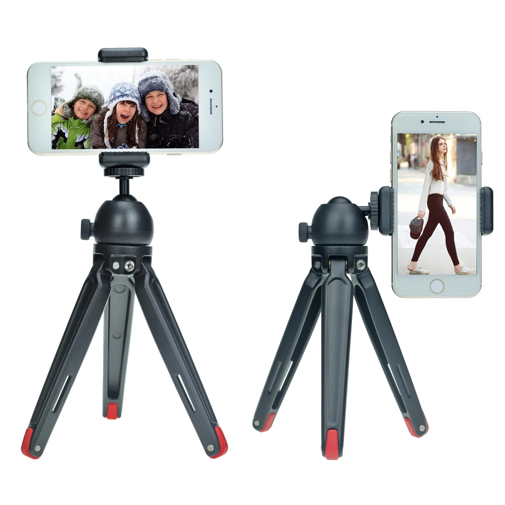 Мини ручной металлический штатив для мобильного телефона DSLR камера монопод для iPhone мобильный телефон Настольный Штатив для GoPro 7 6 5 4