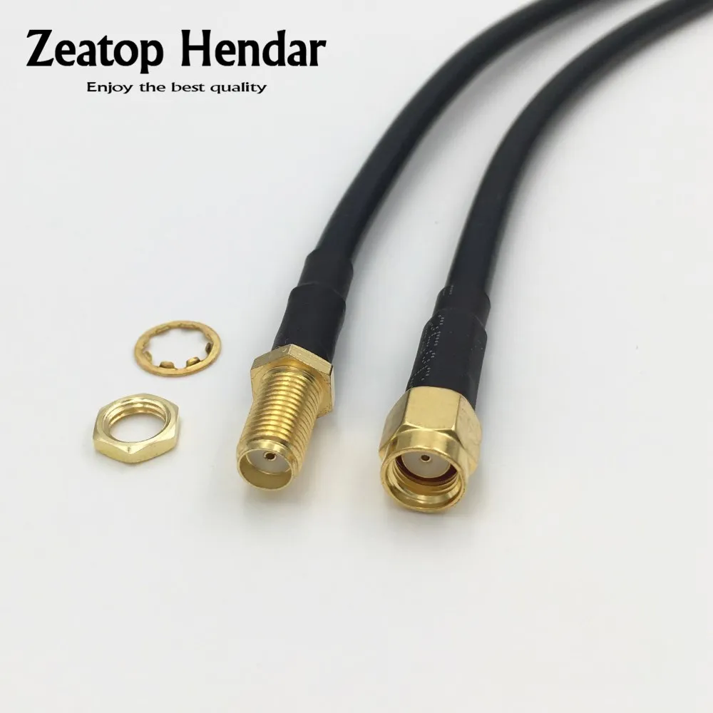 

1Pcs RP-SMA Male Jack to SMA Female Plug RF Wifi Antenna Cable RG58 / LMR195 Coaxial Wire Connector 1M 2M 5M 10M 15M 20M 25M 30M
