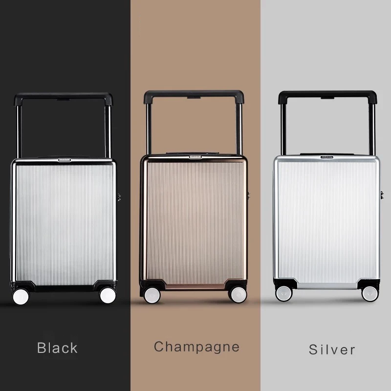 Famous Italian brand rolling luggage high end password boarding trolley
