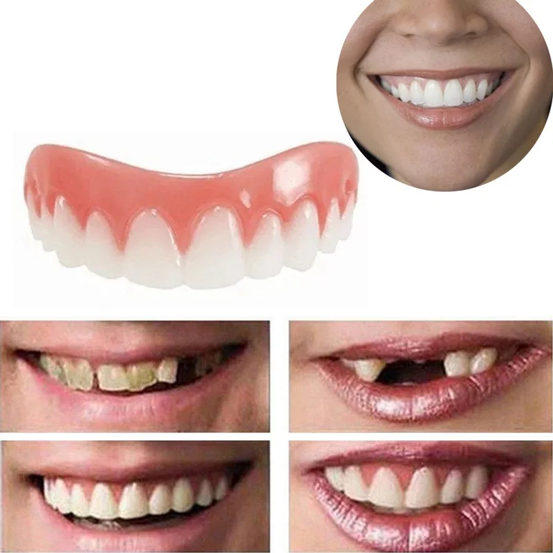 

2PC Ortodoncia Braces Teeth Professional Perfect Smile Veneers Dub Stock Correction Teeth snap on smile Cosmetic Teeth