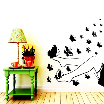 

WOMEN LEGS SPA PEDICURE NAILS BEAUTY SALON WALL DECAL VINYL STICKER