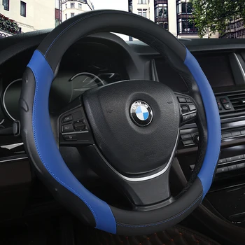 

KKYSYELVA car steering wheel cover 38cm Fashion Wheel Covers for Women Lady Leather Steering-wheel Auto Interior Accessories