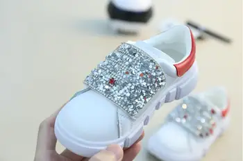 

Kids Shoes Children Diamond Casual Shoes Black/Red 2 Colors 5 p/l