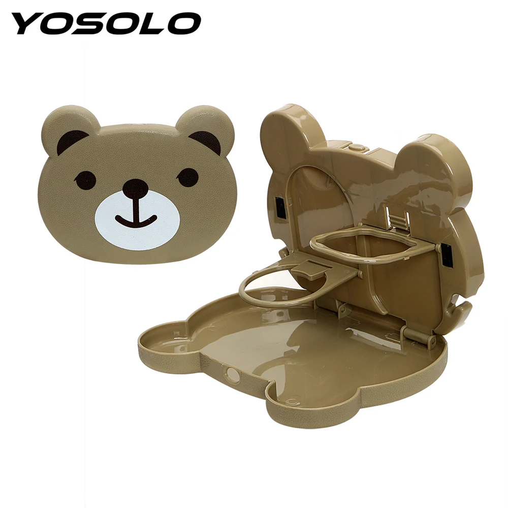 YOSOLO Tissue Cups Drink Food Holder Car-styling Car Seat Back Storage Box Hanging Foldable Shelf Auto Organizer Stowing Tidying