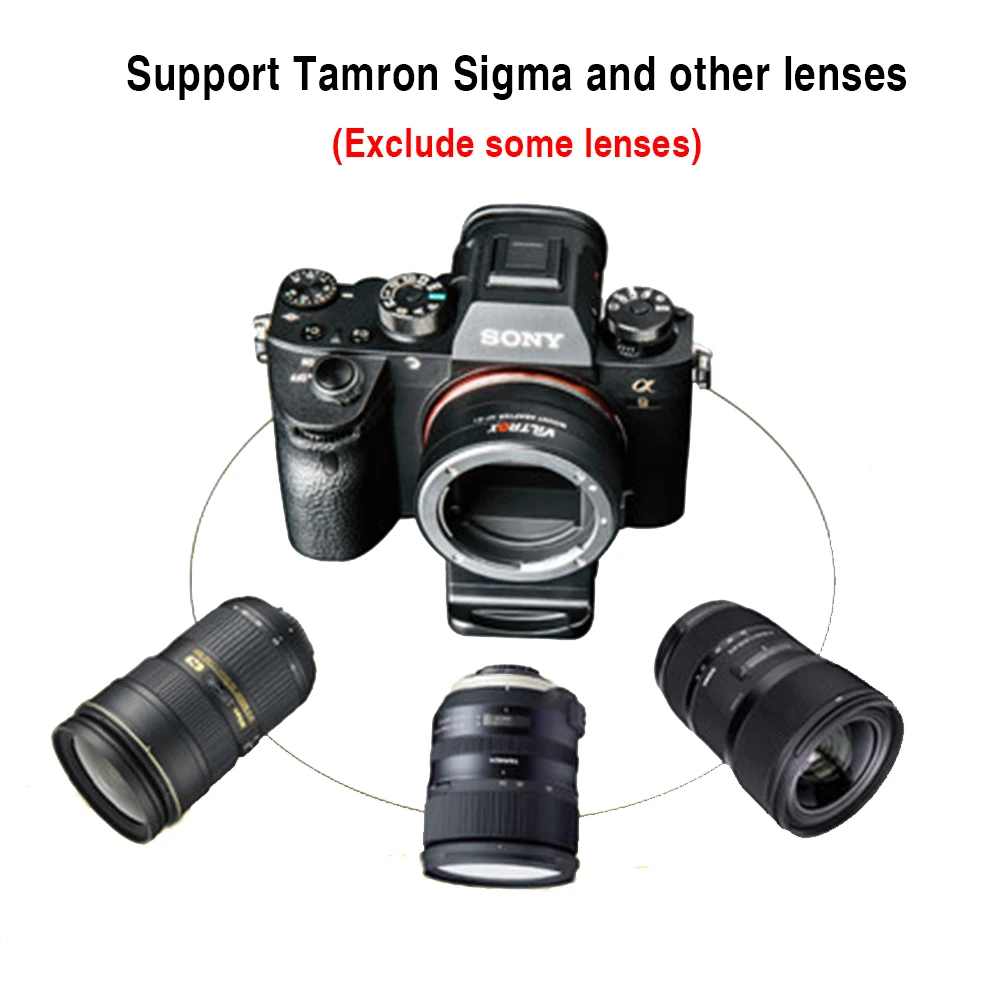 Адаптер объектива Viltrox NF E1 Автофокус для Nikon серии F Mount объектив Sony E A7II A7RIII A7SII A6500