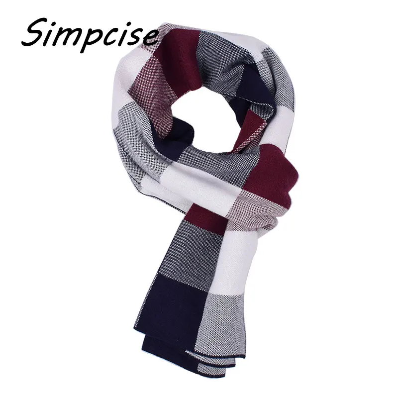 man scarf New Design Brand Scarf Elastic Winter Warm Luxury Scarves Echarpe Acrylic knitted Scarf Man A3A18935 mens cotton scarf