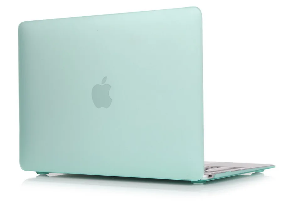 QUWIND Непрозрачный Кристальный жёсткий защитный чехол для MacBook 12 дюймов Air 11 13 дюймов Pro 13 15 16 дюймов Pro retina 13 15 дюймов - Цвет: Light Green