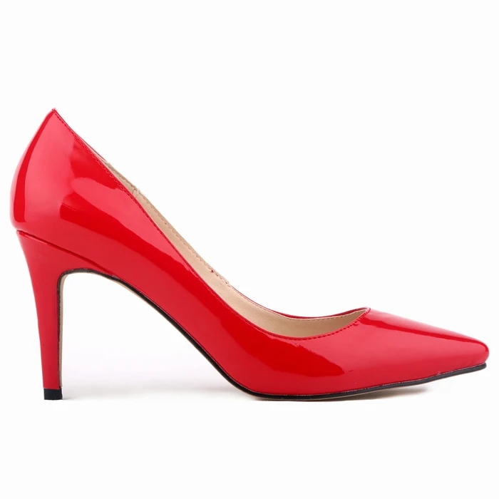 Loslandifen/женские туфли-лодочки туфли с красной подошвой классические туфли-лодочки с острым носком туфли на высоком каблуке свадебные туфли-лодочки на среднем каблуке 8 см Офисная Женская обувь