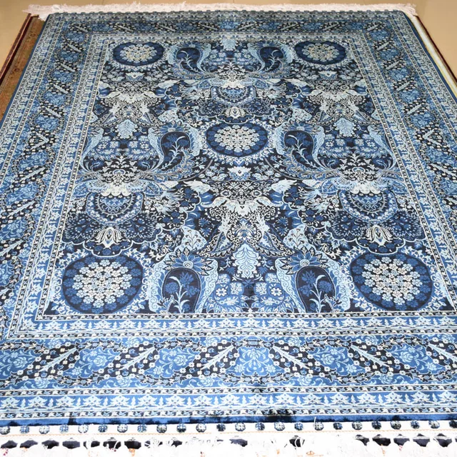 Mingxin 5x7 Feet Black Blue Large Rugs Hand Knotted Turkish Mingxin 5x7 Feet Black Blue Large Rugs Hand Knotted Turkish Carpets High Quality Carpet For Floor