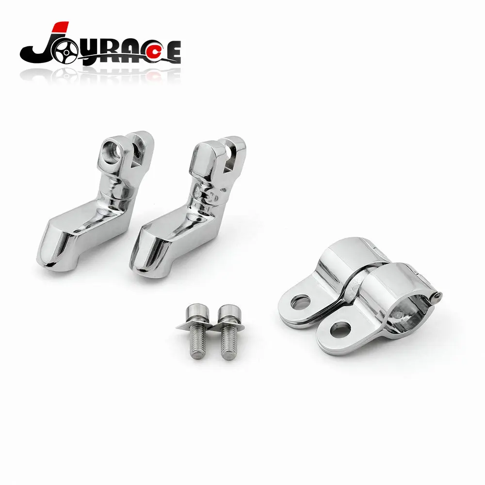 Foot Pegs Clamps Mounts for Harley Sportster Dyna Softail Front Engine