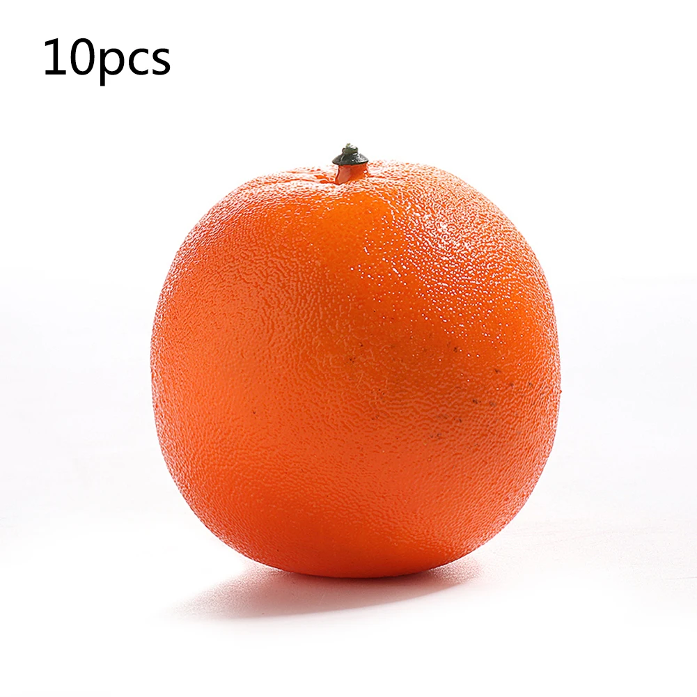  10pc Decorative Artificial Fruit Orange Fruits Fake Cognitive Teaching Aids Fruit EVA Plastic Props - 33006061943