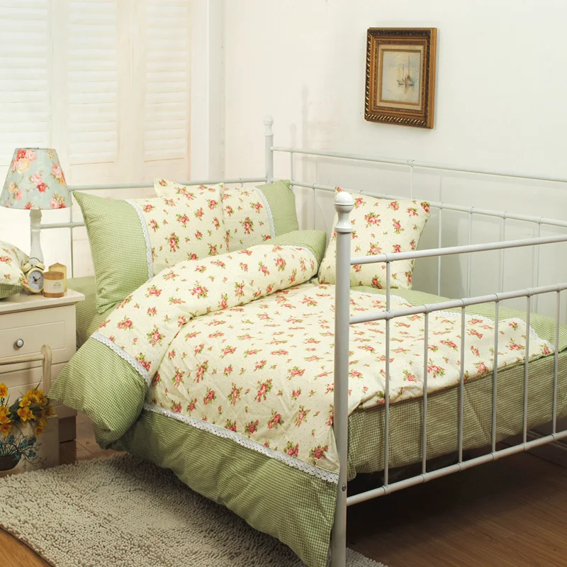 korean cotton bedding set,student dormitory 3pcs kids comforter bedding