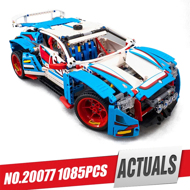 

Technic Racing Car 20077 1085pcs The Rally Car Model Building Blocks Bricks Compatible LegoINGLYS 42077 Educational Toy For Boy