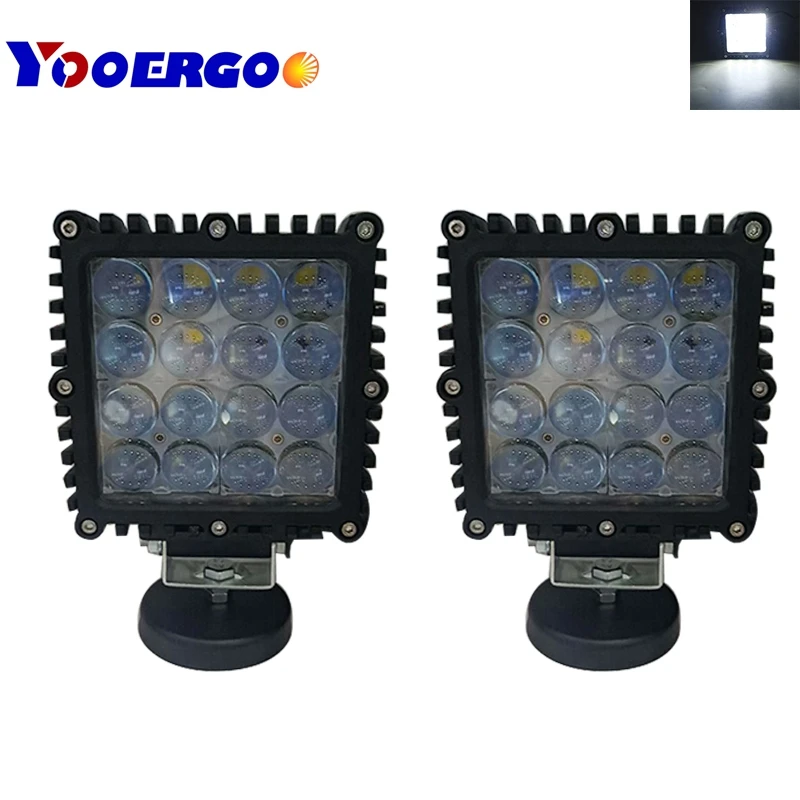 

2X 5inch 80W 4D Combo Square Led Bar Driving for Jeep Off Road Lights, Waterproof Bright for Boat Truck Tractor Trailer ATV SUV