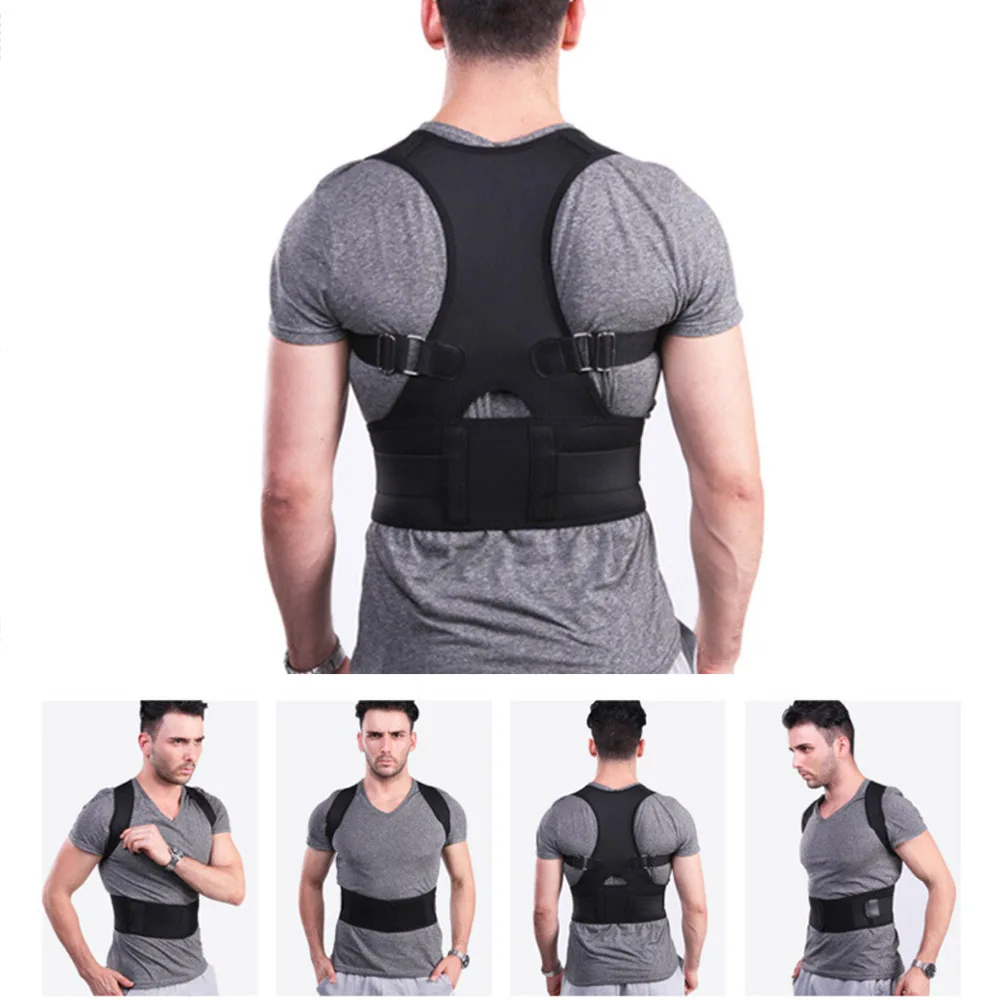 

Back Belt Lumbar Support Straight Corrector Adjustable Magnetic Posture Corrector Male Female Corset Back Brace