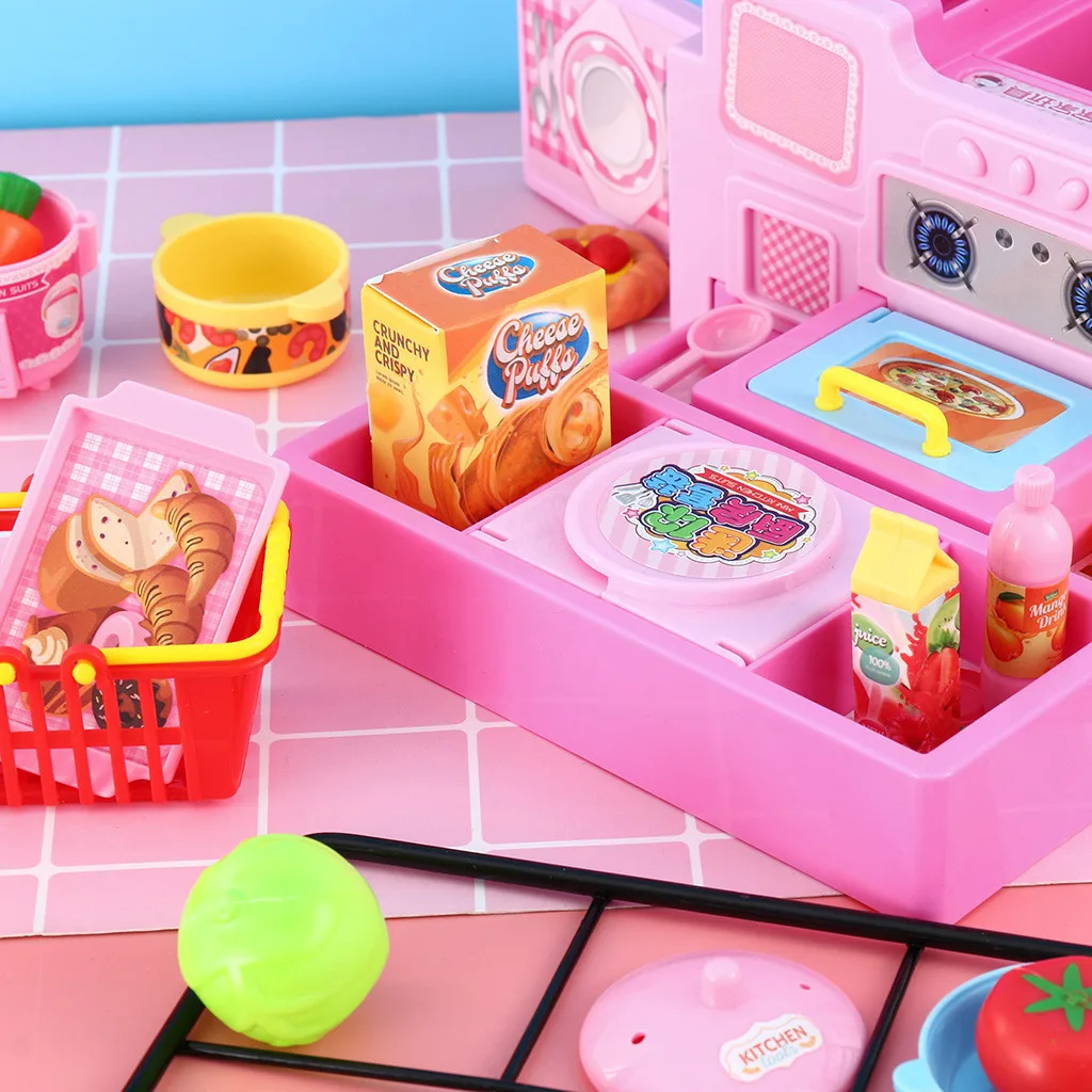 Игрушки для детей, игрушки для девочек, кухонная кухня, Детский Мини-Игровой Набор, кукольный домик, кухонные костюмы, игрушка для раннего образования, обучающая математика