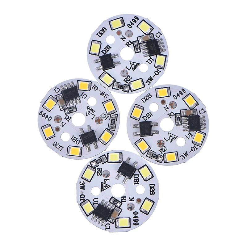 2PCS MB10F 2835 SMD Light Board Led Lamp Panel For Ceiling + AC 165-265V LED Power Supply Driver 3W
