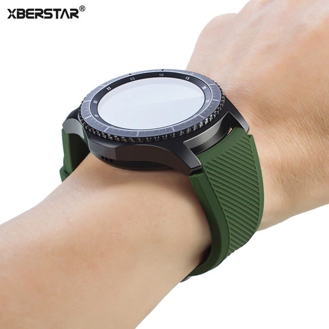 Watchband for Samsung Galaxy Gear S3 Sports Silicone Strap Classic SM-R770 Front Watchband for Samsung Galaxy Gear S3 Sports Silicone Strap Classic SM-R770 Front