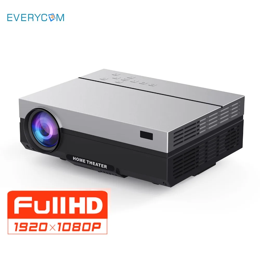 Everycom Full HD Projector 1920x1080P T26K Film Projector Portable 4000Lumens HDMI Beamer Video Proyector LED Home Theater Movie