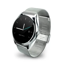 I02 Smart Schlank Dünne Metall Runde Smartwatch Telefon Rate Sync Anruf Push-nachricht Relogio für iPhone IOS Samsung Android