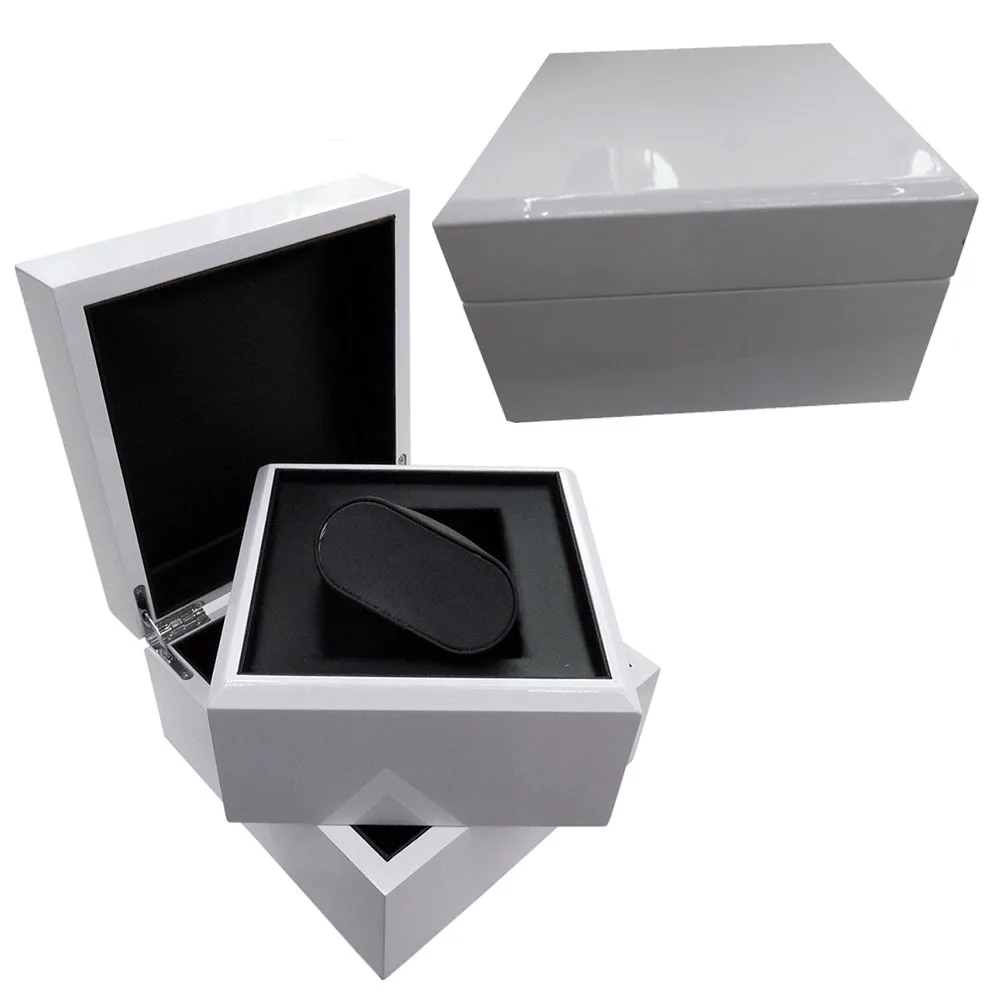 

Top-grade Bright White Painted Luxury Watch Storage Box and Bracelet Jewelry Display & Packaging Boxes Christmas Gift Organizer