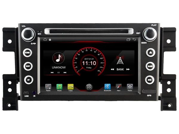 Top Android 8.1 quad core car dvd player media stereo car audio music player wifi carplay GPS headunits for SUZUKI GRAND VITARA 5