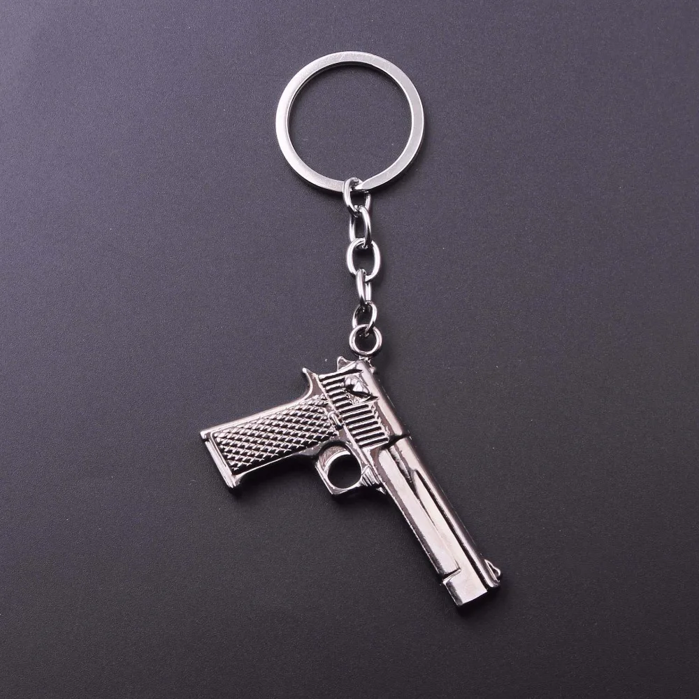 

2019 Guns Weapon Keychain Retro Mini AUG AK47 Rifle Revolver Tank Gun Metal Key Chain For Unisex Cool Gifts Fashion Jewelry