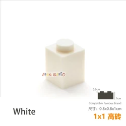 50-Piece DIY Building Bricks Set - Educational Construction Toys (White)