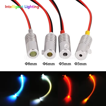 

Wholsale 1W DC12V car use home use car light car bulb side glow fiber optic light illuminator (not have optical fiber light)