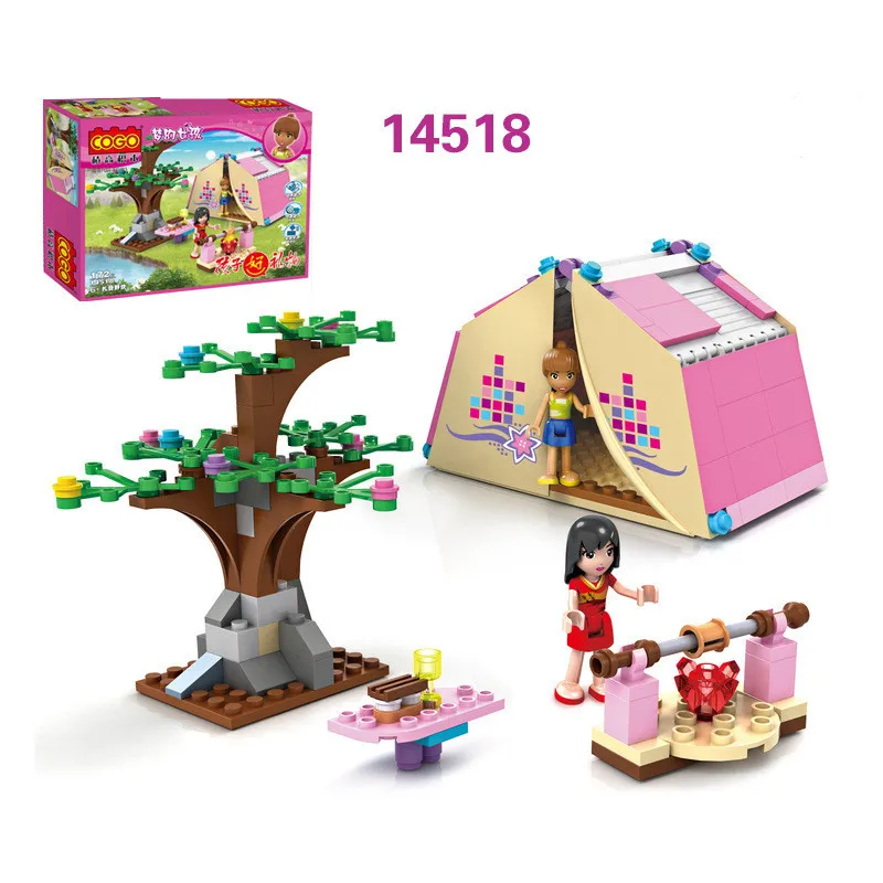 COGO 14509 14515 развивающие строительные блоки игрушки для детей Подарочные игрушки