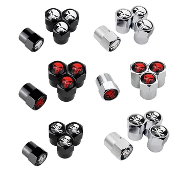 

Car Styling Skull Logo Wheel Tire Valve Caps For VW Passat B6 Peugeot 307 Bmw E90 Ford Fiesta Mini Cooper Renault Seat Ibiza Amg