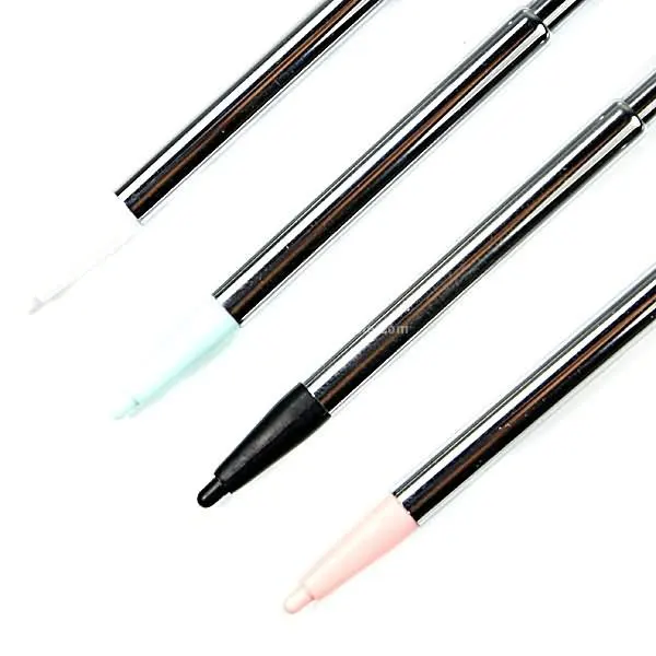 4pcs Aluminum Plastic Retractable Replacement Stylus Metal Extendable