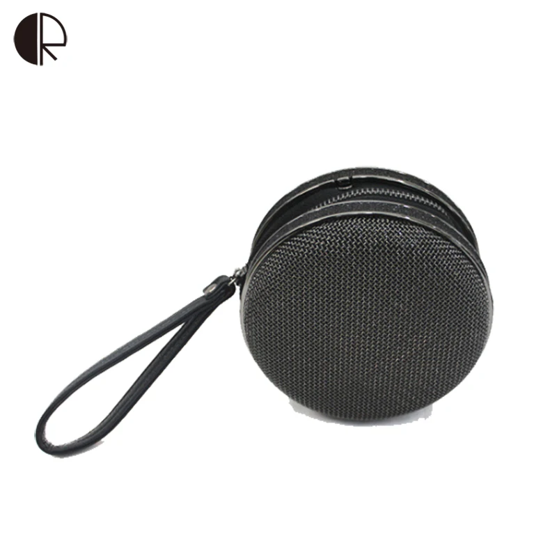 

High Quality Women Mini Burgers Spherical Shape Iron Mesh Day Clutches Solid Handbags Evening Bags Cluth Wedding BS581