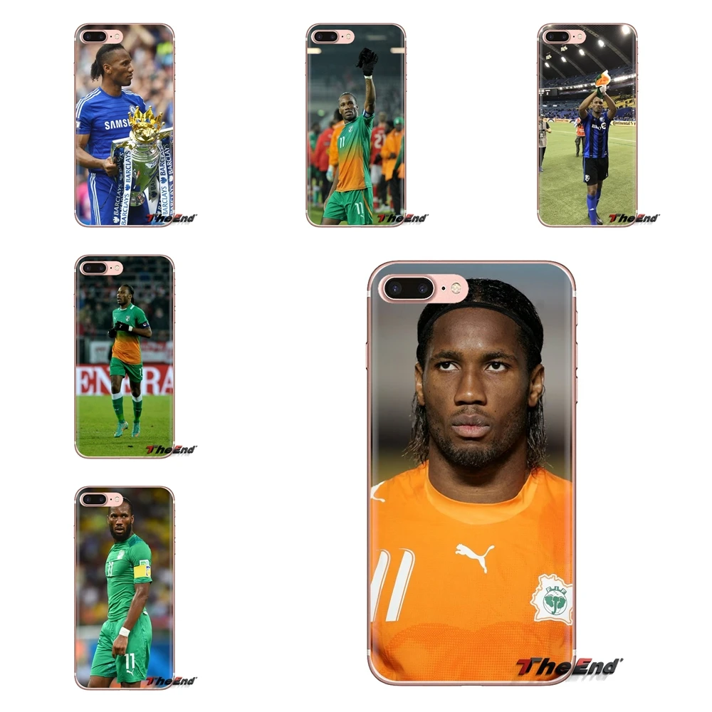For Samsung Galaxy S3 S4 S5 Mini S6 S7 Edge S8 S9 S10 Plus Note 3 4 5 8 9 Soft Transparent Shell Covers Didier Drogba |