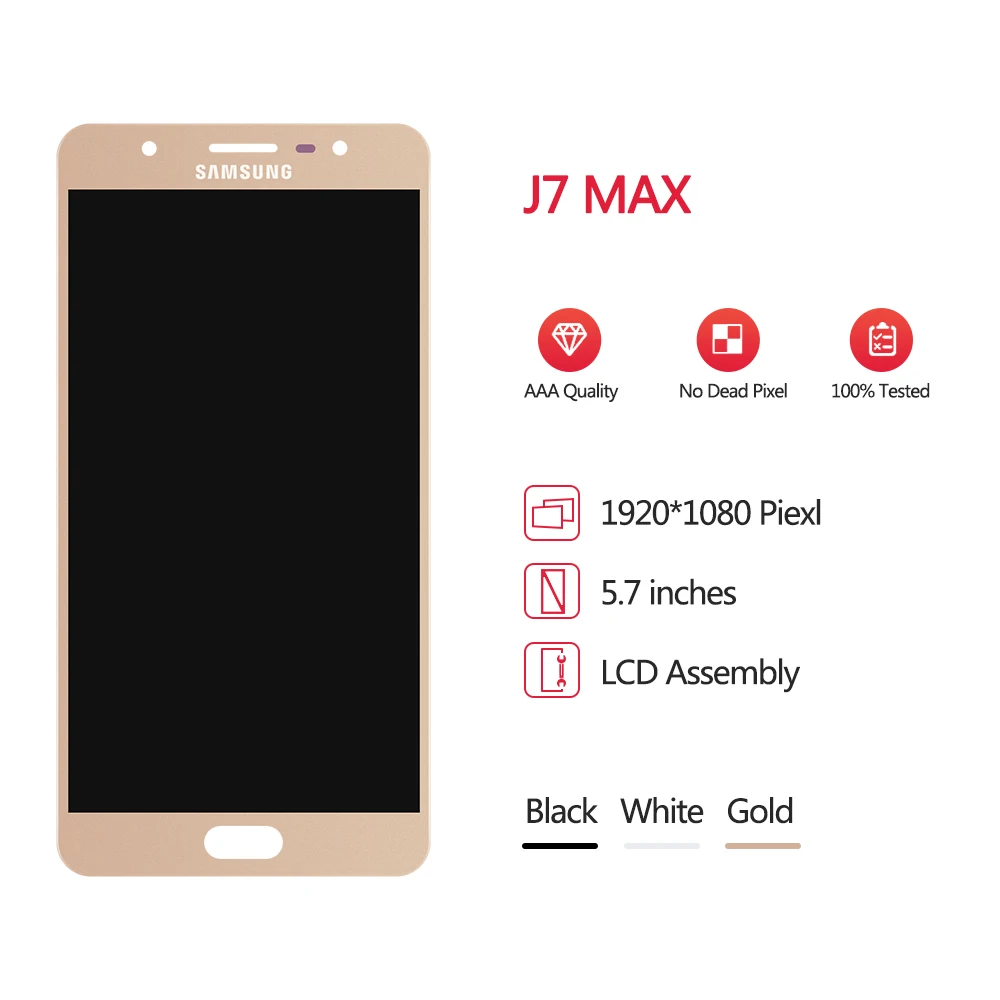 Оригинал пожалуйста для 5 7 &quotSamsung Galaxy J7 Max ЖК дисплей + сенсорная панель
