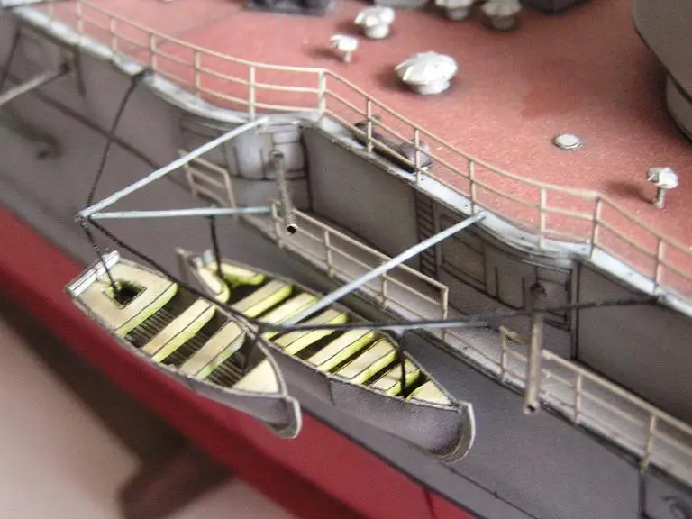 Высокое качество Rurik русский бронированный крейсер 3D бумажный модельный комплект
