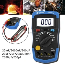 Handheld Digital Capacitance Meter Capacitor Tester Capacimeter Electronic Auto Whosale&DropShip