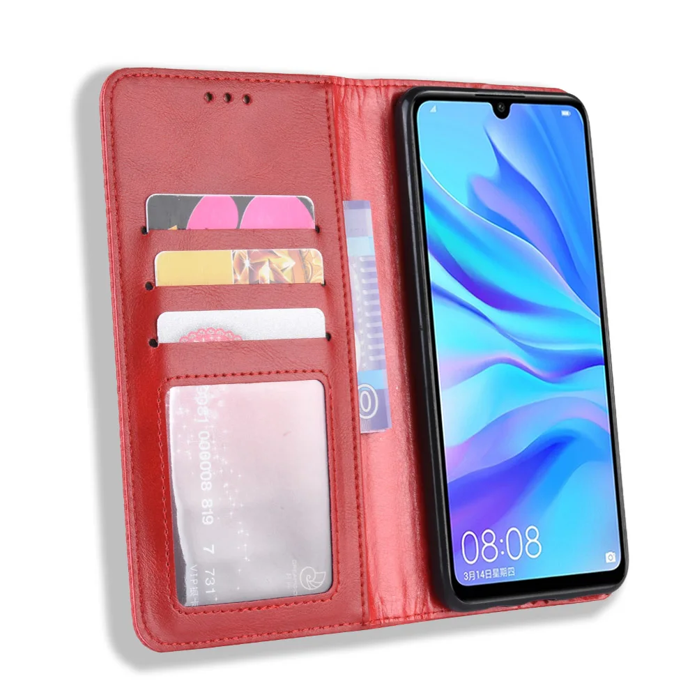 Ретро Кожаный флип-чехол на магните для huawei Honor 20i 10i 10 Lite Y5 Y6 Y7 Pro 8S 8A P Smart Z Book Wallet откидная крышка чехол s