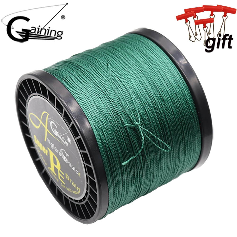 4 Strands 1500m Pe Braided Fishing Line 6lb 8lb 9lb 11lb 17lb 24lb 29lb 35lb 40lb 44lb 49lb 53lb
