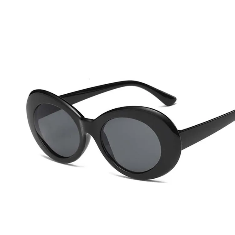 Cateye, женские солнцезащитные очки, классические, Ретро стиль, Ретро стиль, Овальные, солнцезащитные очки для женщин, фирменный дизайн, очки, высокое качество, UV400 Oculos - Цвет линз: Black gray