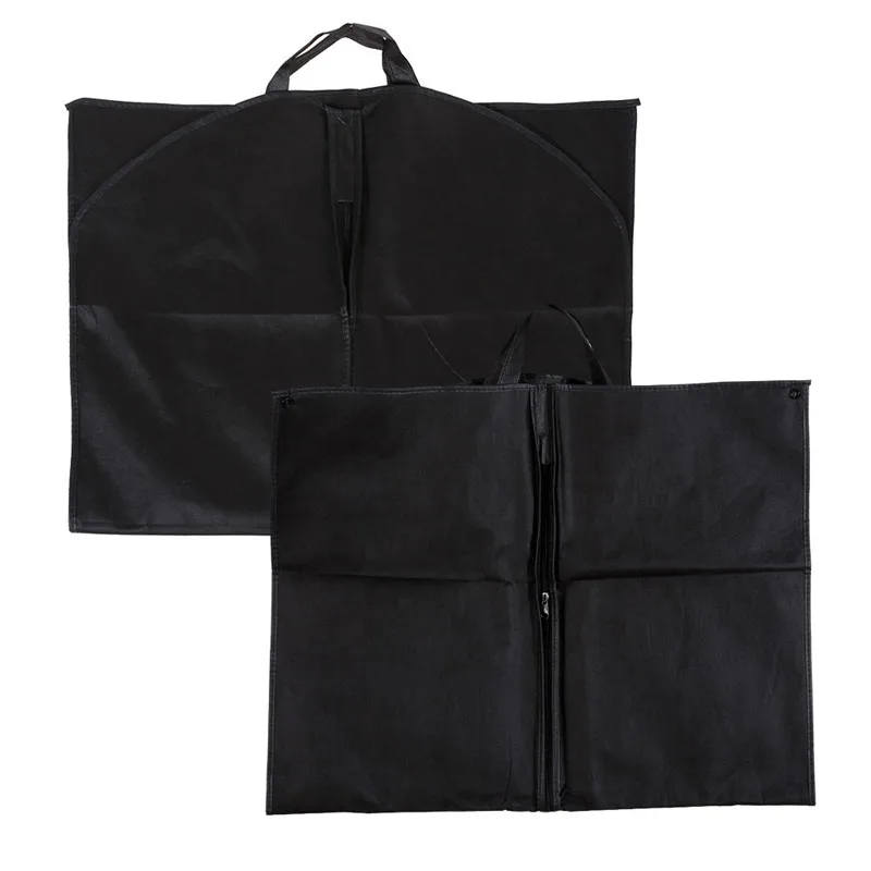 Suit Cover Clothing Storage Bags Black Dustproof Hanger Coat Clothes